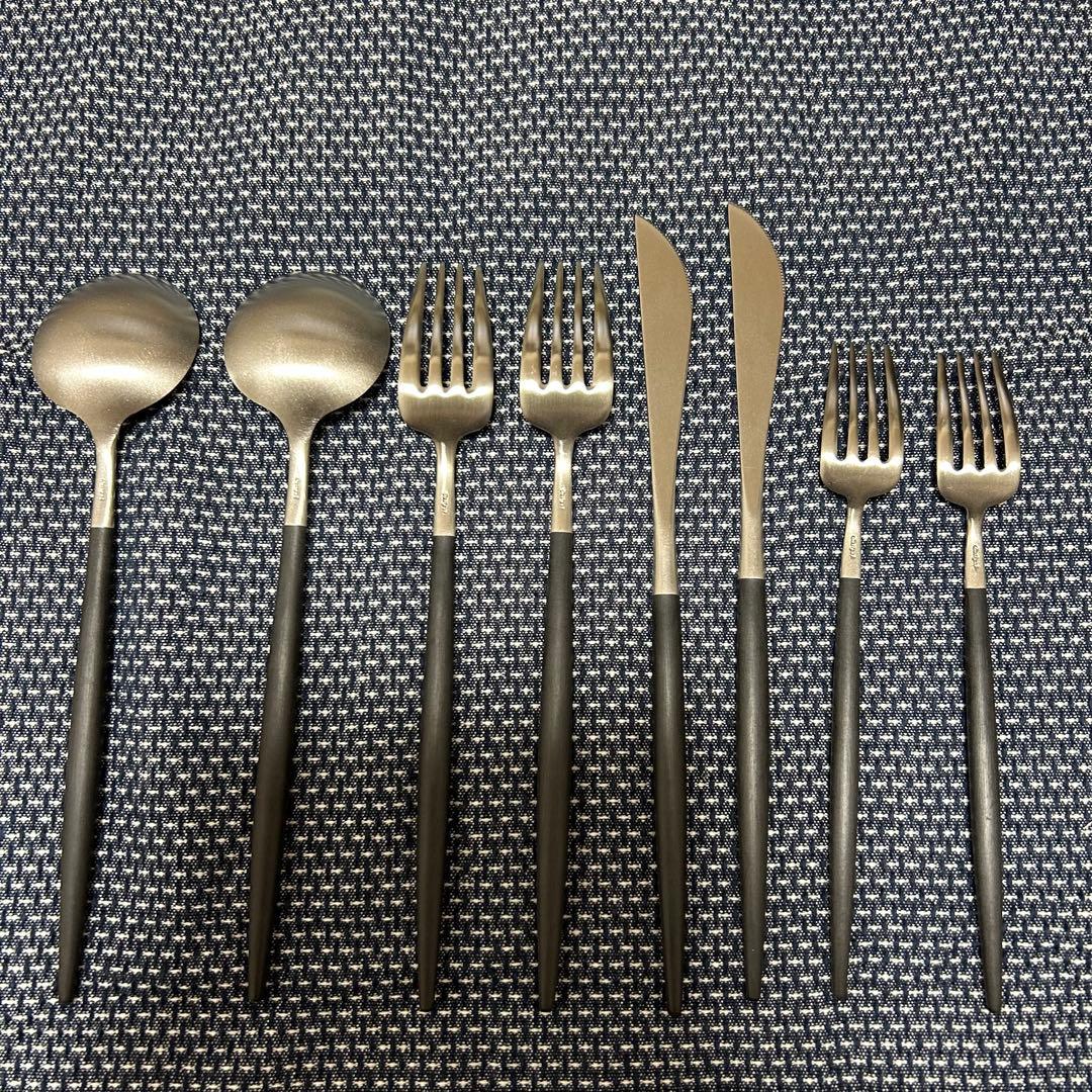 【新品未使用品】cutipol クチポール カトラリー ゴア ブラック セット