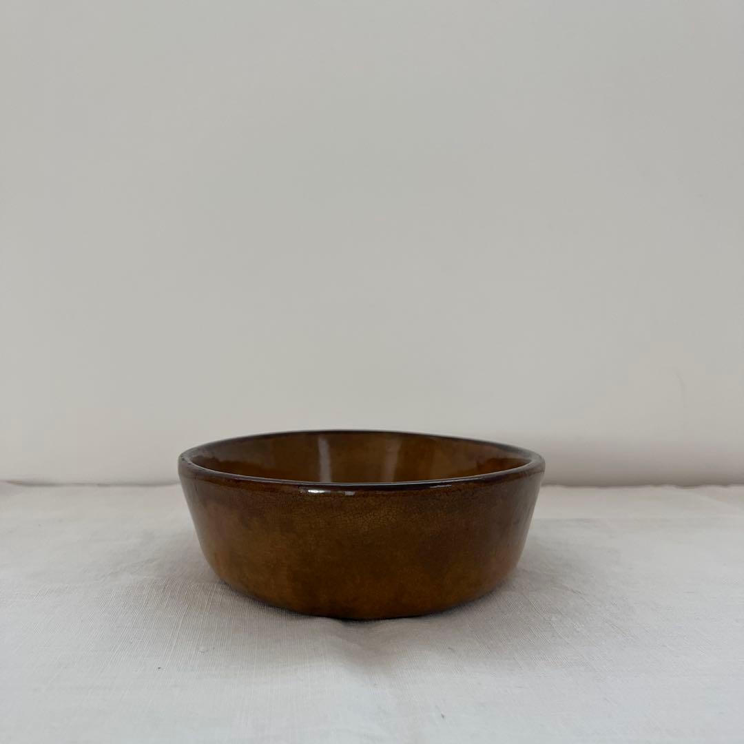 フランスアンティーク 貫入が美しく入った グラタン皿 オーブン皿