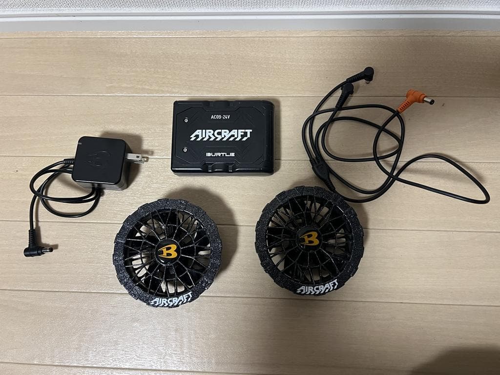 【超美品】バートルエアークラフト2025年最新AC09バッテリーファン セット