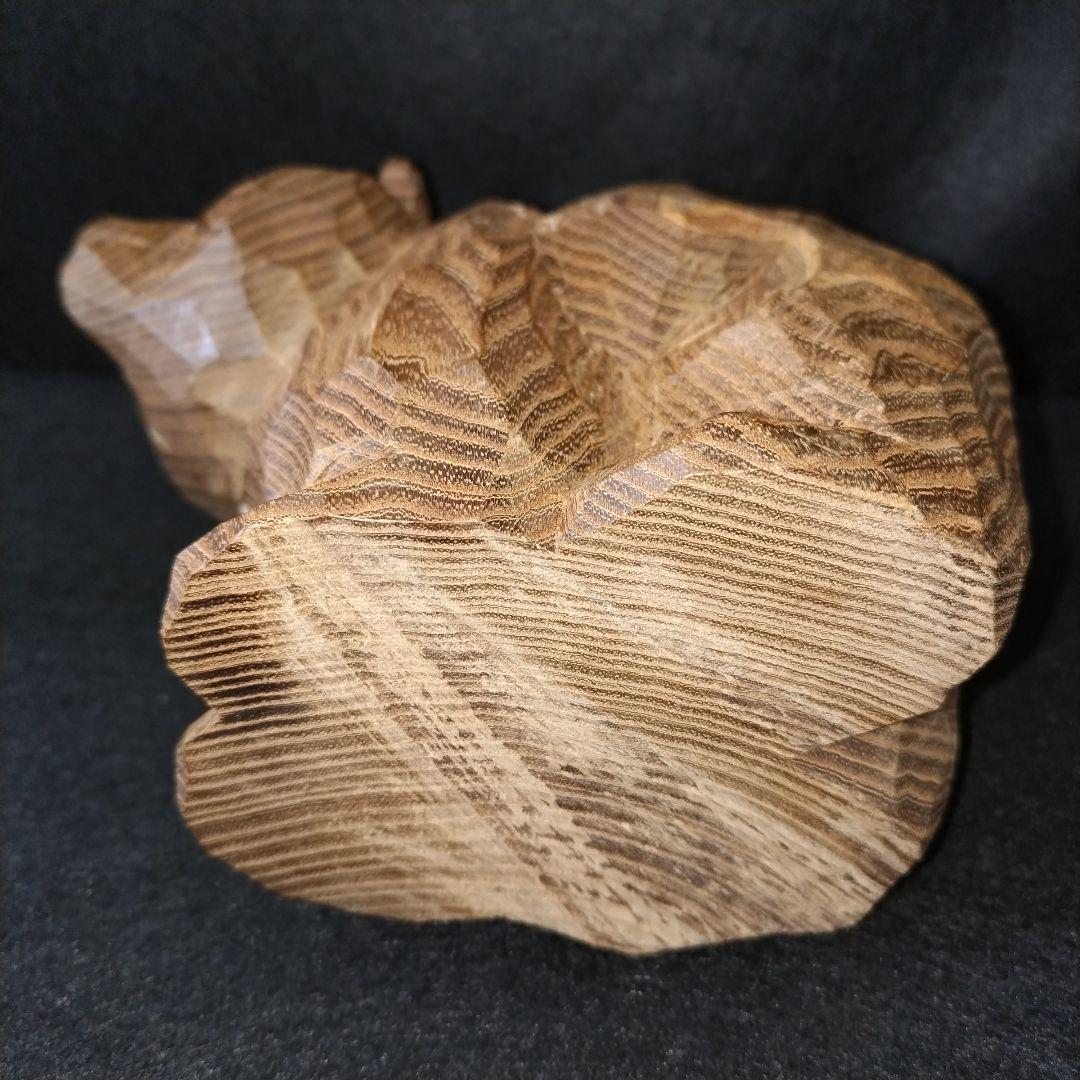 クマの木彫り 可愛い サイン無し 無名