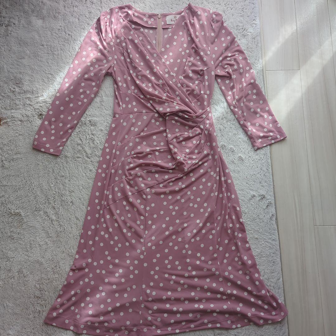 kay me ピンクドットワンピース