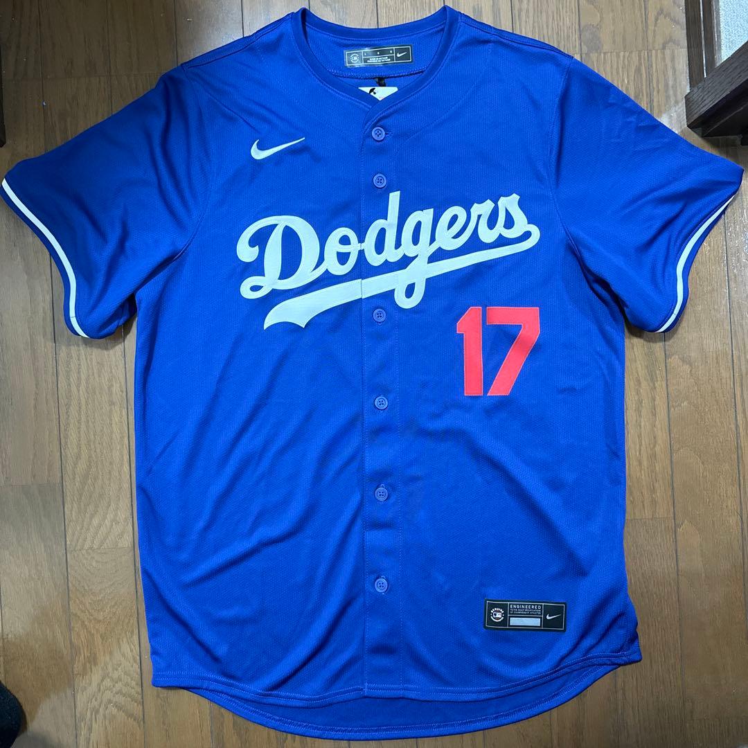 【新品】ドジャース 大谷翔平 リミテッドユニフォーム Lサイズ 青