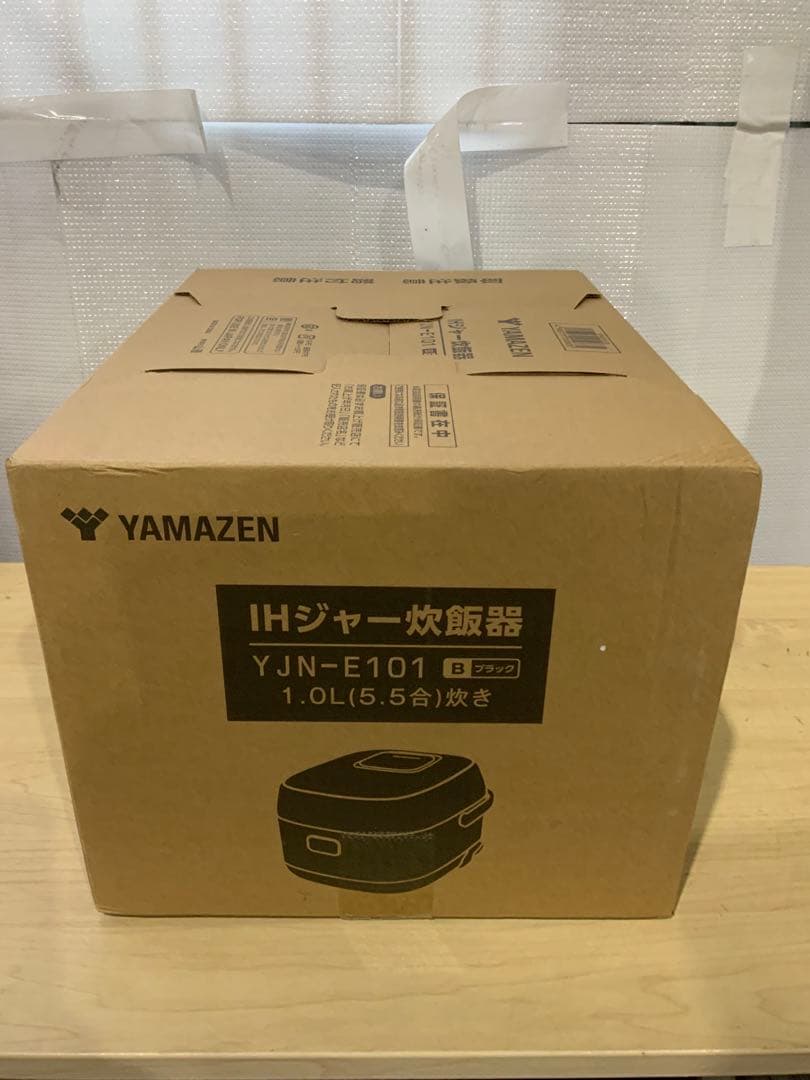 新品未使用箱不良　山善IH炊飯器5.5合炊き ブラック YJN-E101(B)