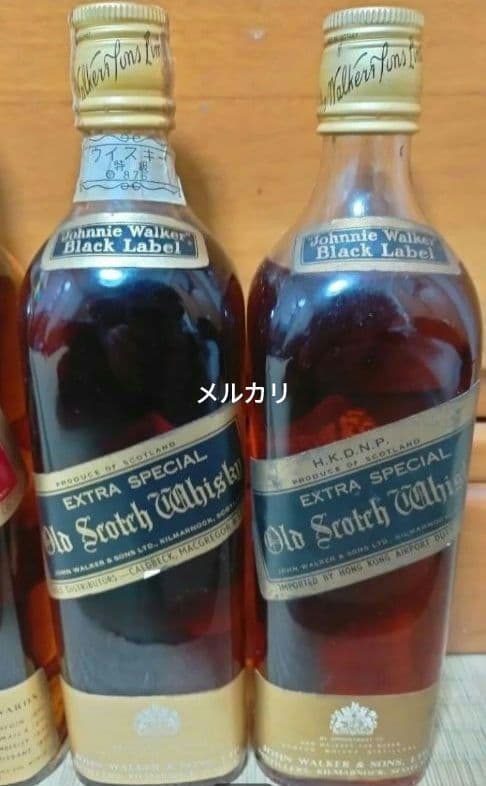 21日まで出品　ジョニーウォーカー 推定1974年以前流通ボトル3本 WJ4