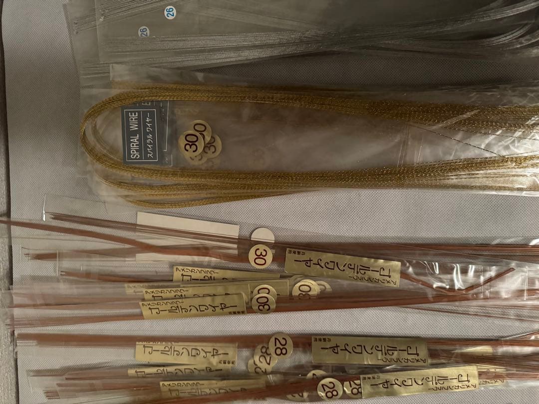 単品販売可能　スパイラルワイヤー　ゴールデンワイヤー　ほか