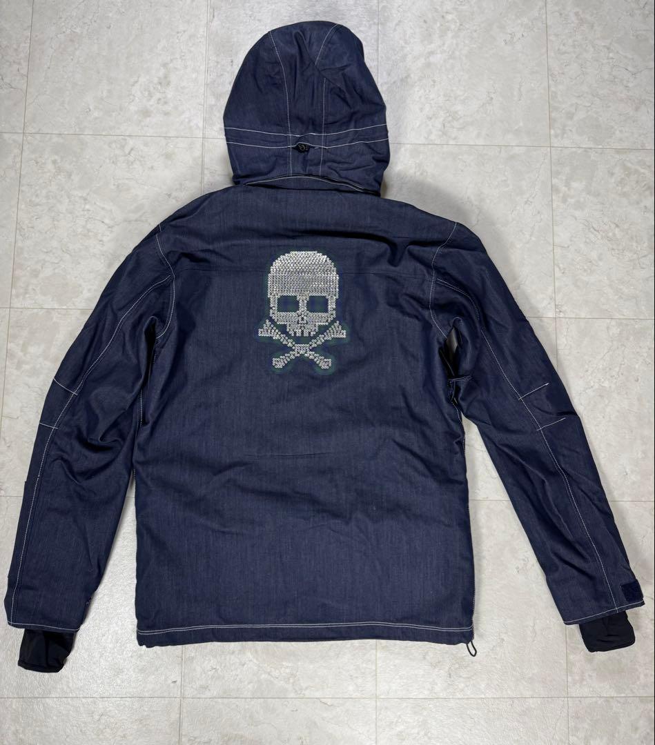 【ZEXスワロフスキー】⭐️激レア　上衣Ｍ・下L スノーボードウェアセット スカル