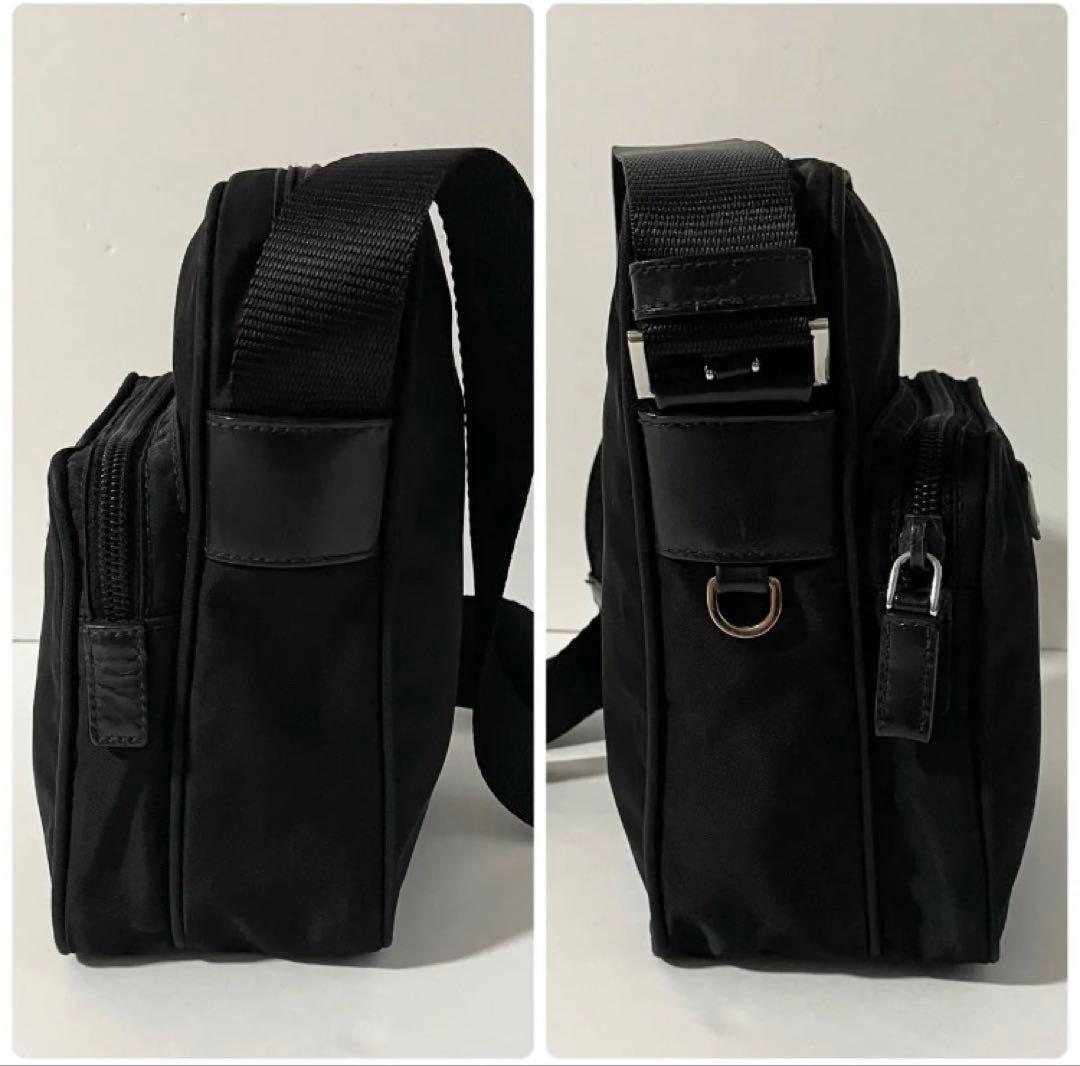 【極美品】PRADA プラダ アマゾン型 ショルダーバッグ ナイロン×レザー