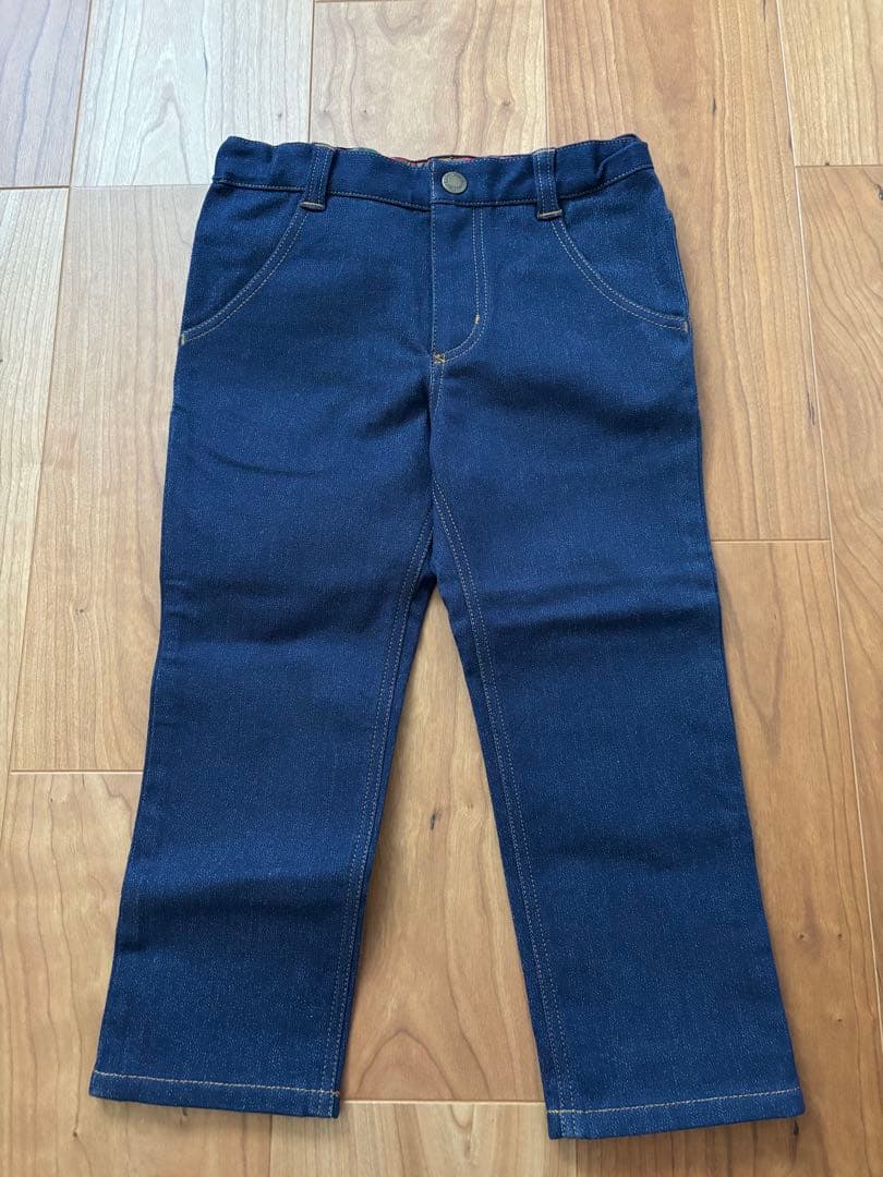 新品未使用　familiar ファミリア　ロングデニム　100