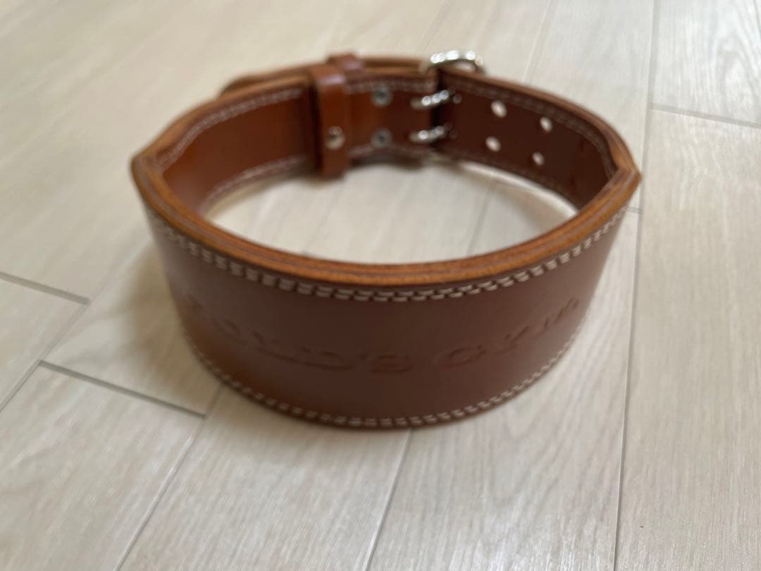 【美品】GOLD'S GYM プロレザー パワーベルト S