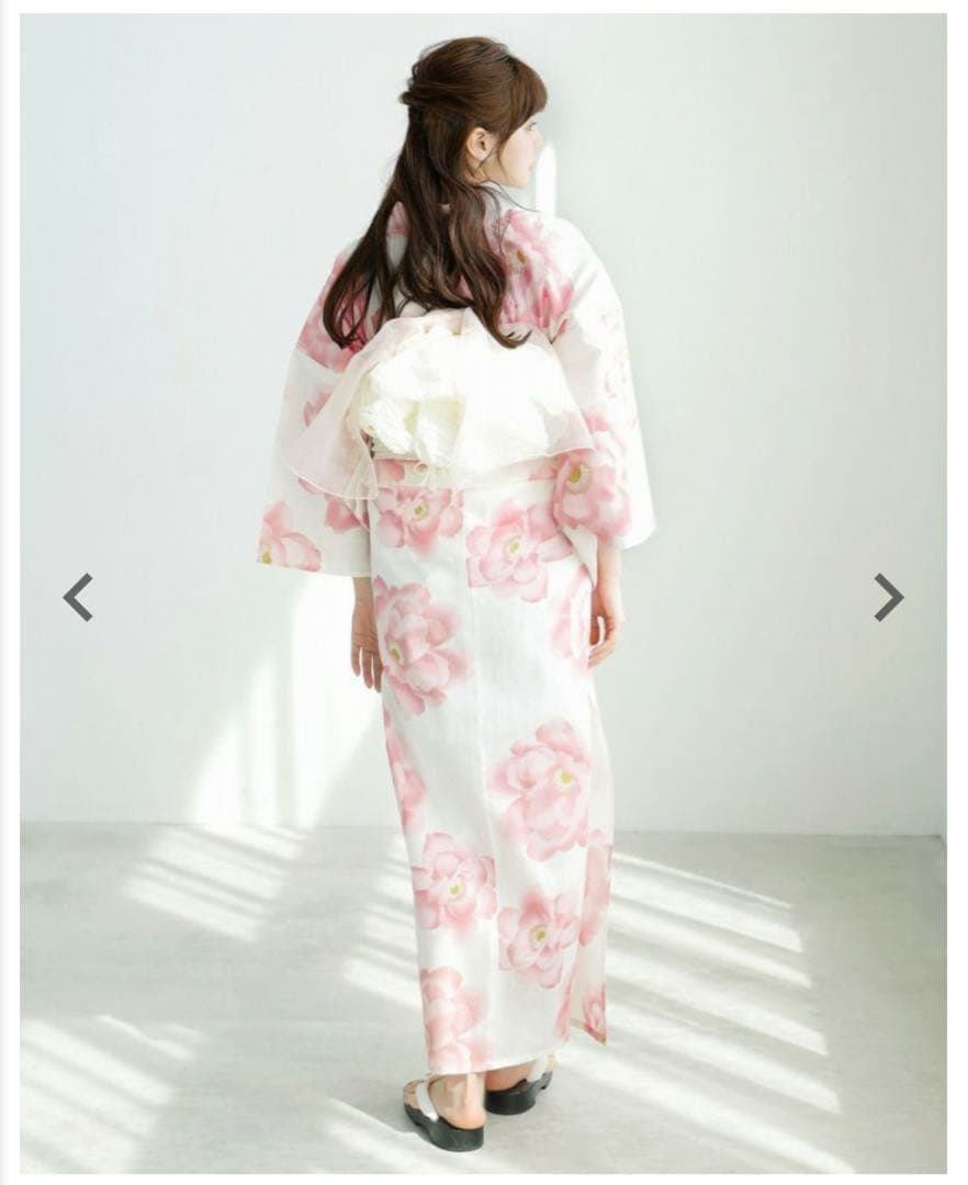 dita 朱鷺色の幻想牡丹 ピンク 浴衣