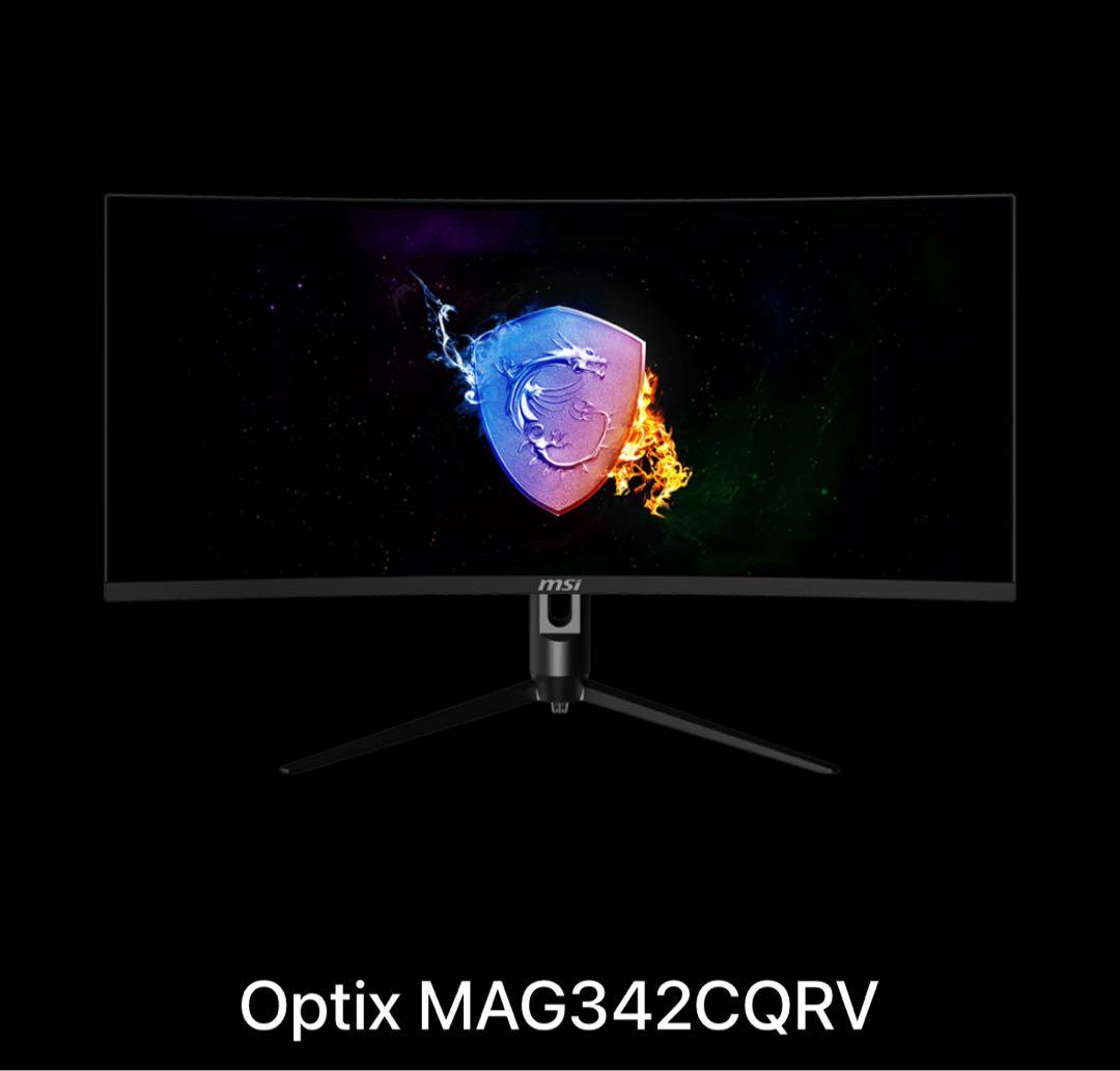 【中古】MSI OPTIX-MAG342CQRV 34インチゲーミングモニター
