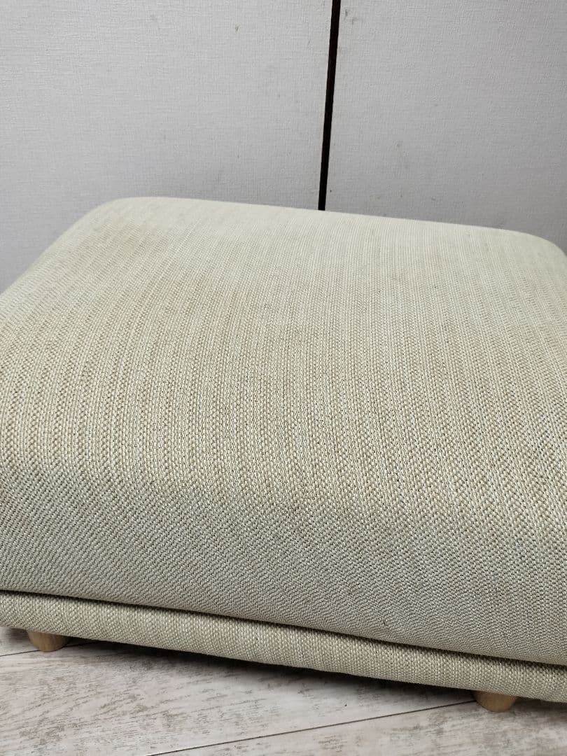 無印良品　オットマン・フェザー・ポケットコイル　カバー付