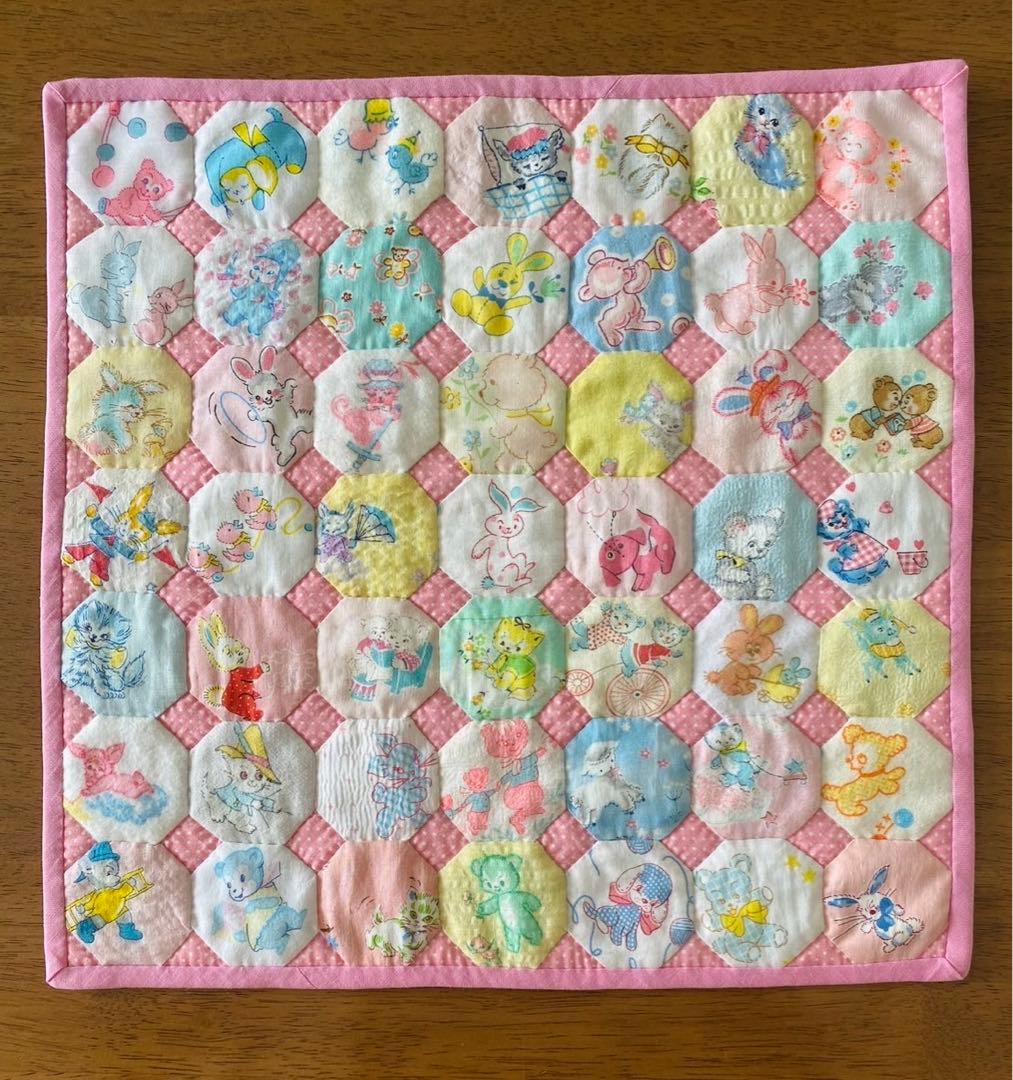 パッチワークキルト　オクタゴンのキルト