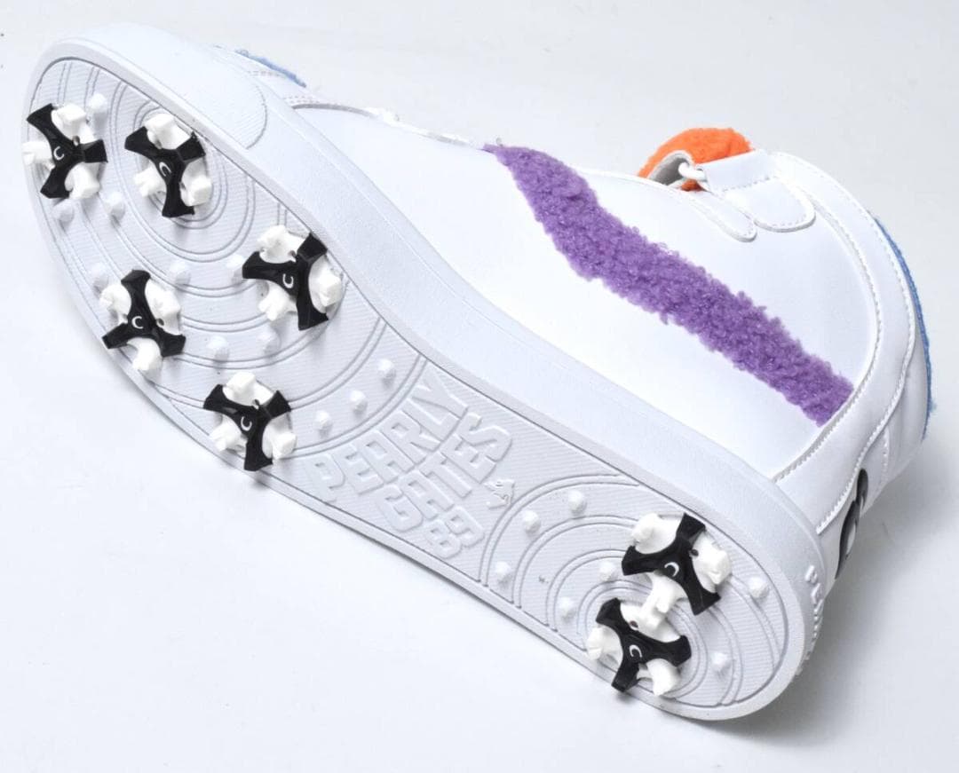 未使用4.1万 パーリーゲイツ ミドルカット ボア ゴルフシューズ 23cm