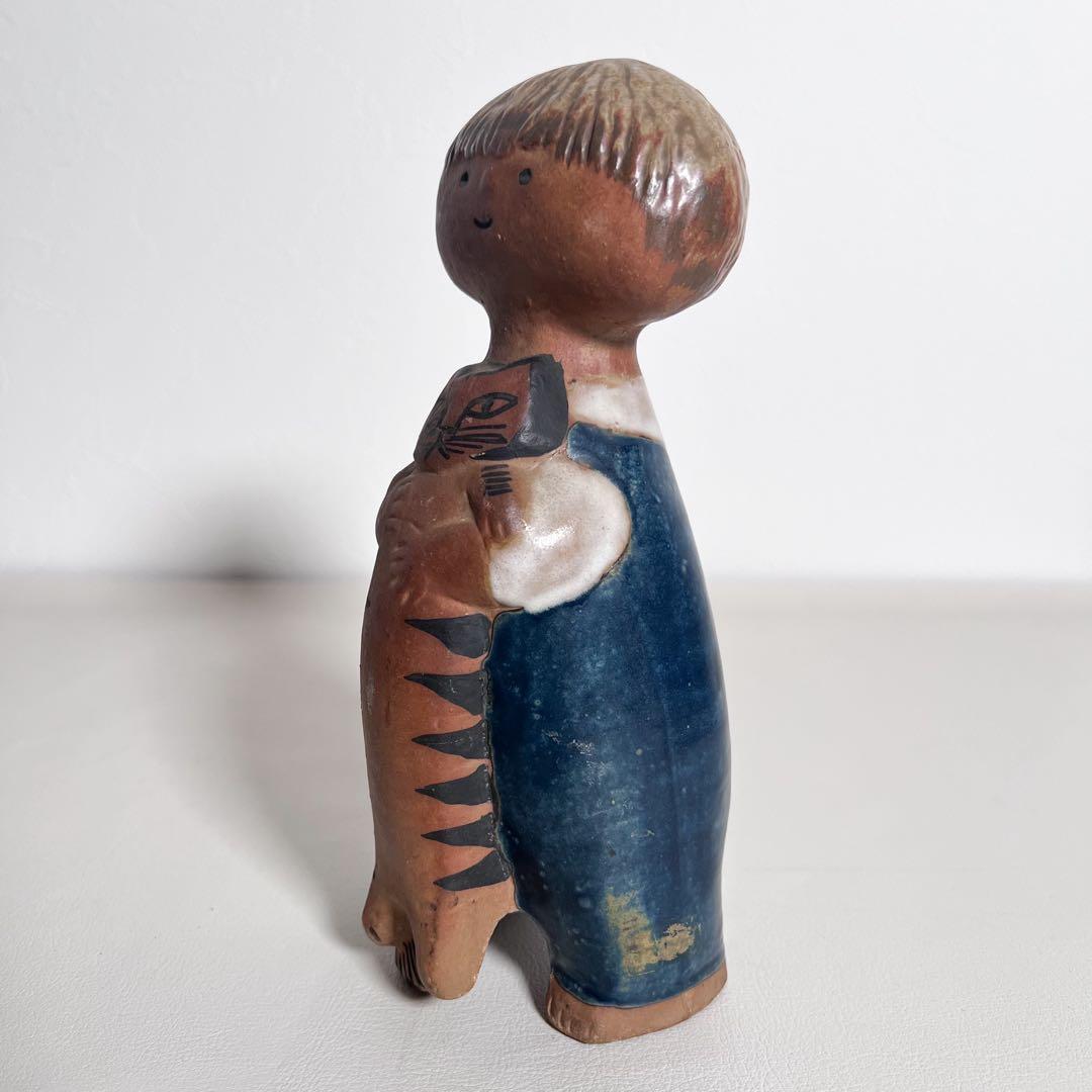 Lisa Larson リサラーソン UNGAR Pelle 少年と猫 北欧