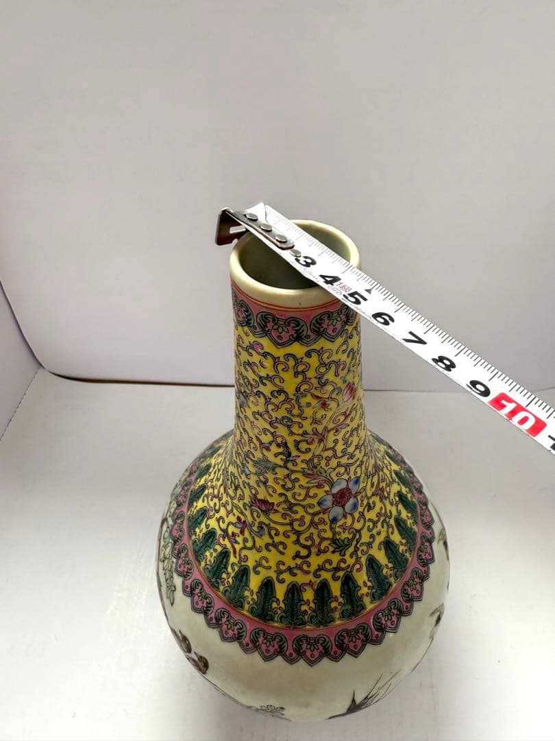 中国美術　大清乾隆年製　粉彩　送料込み