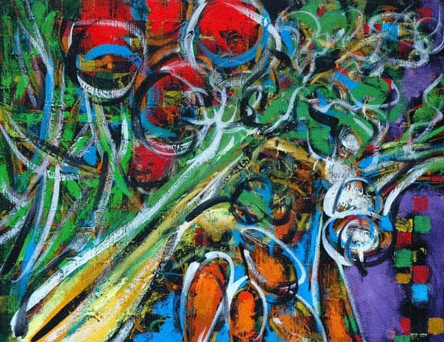 油絵 菅家令子 絵 絵画 インテリア uF6-061004 野菜と果物