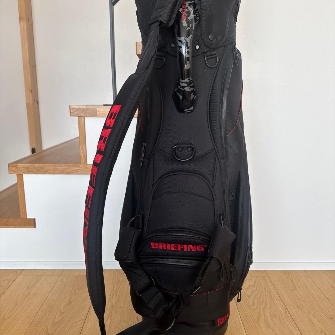 BRIEFING CR-3 #2ゴルフバッグ ブラック アイアンヘッドカバー付き