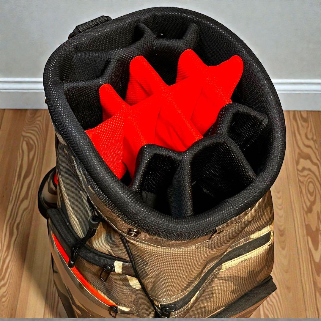 ほぼ未使用級❣️極美品✨NIKE ゴルフ キャディバッグ 14分割 カモフラ 迷彩