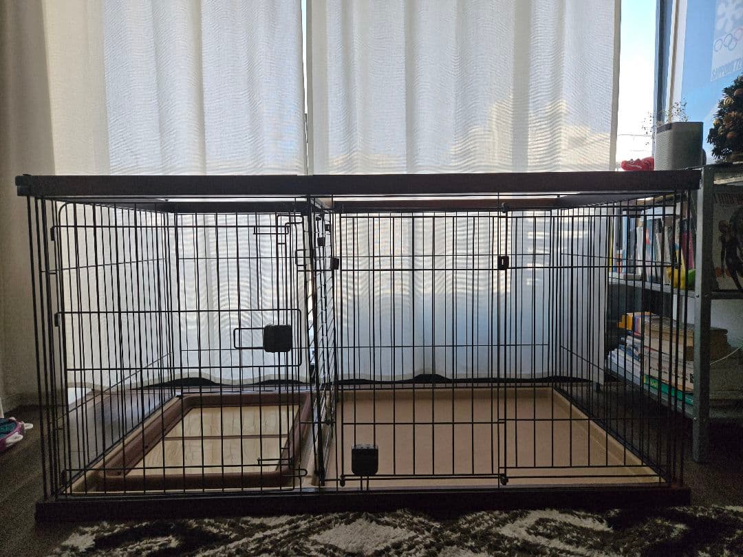 ペティオ トイレのしつけが出来る ドッグルームサークル ブラウン ワイド