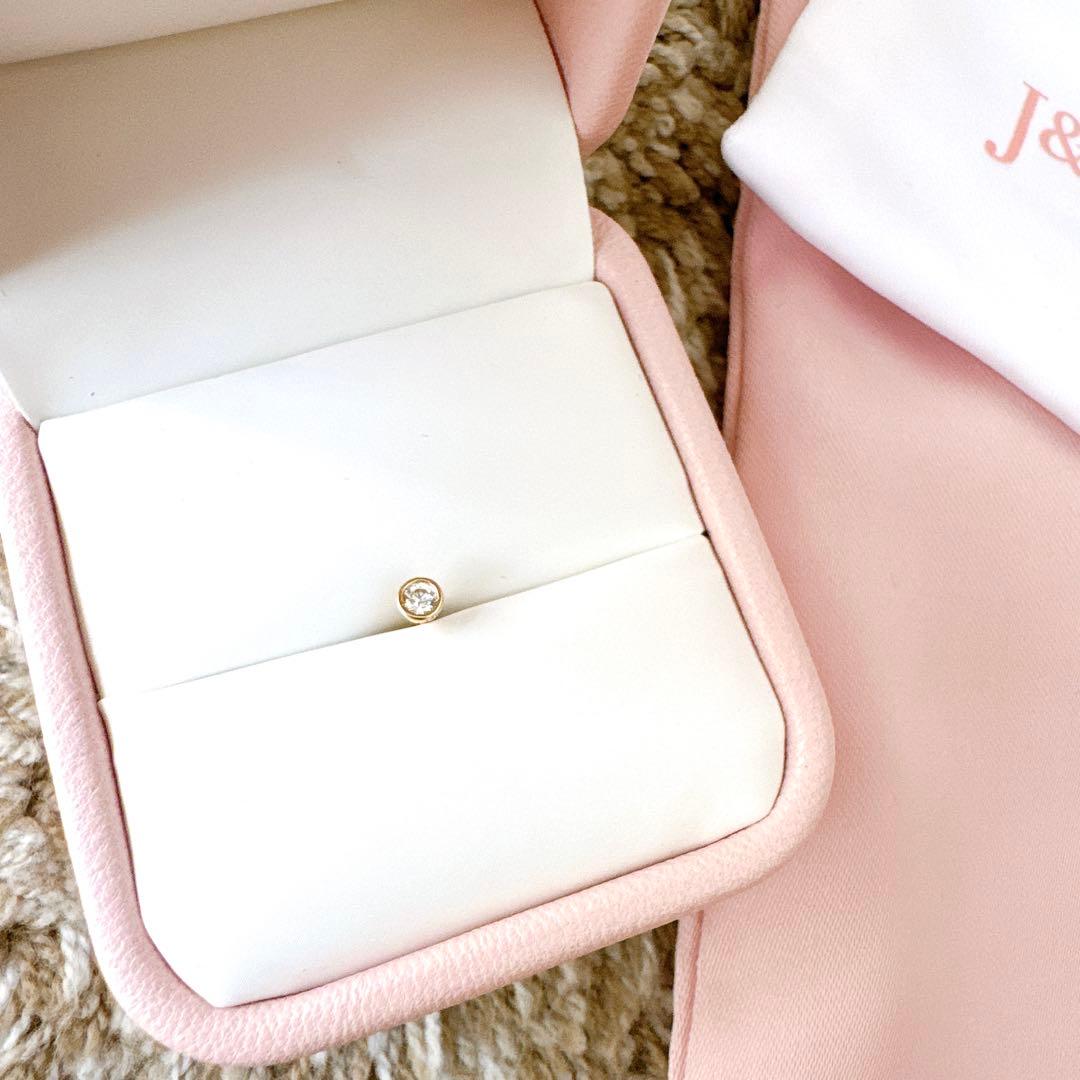 【試着のみ】 J&CO. ピアス 14Kジルコニア 片耳用 2.5mm