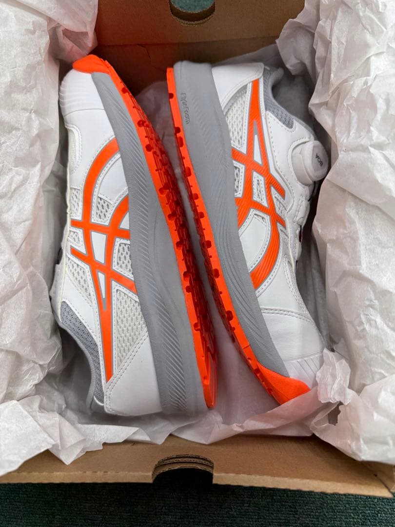 WINJOB CP219 BOA ホワイト/ショッキングオレンジ 25.0cm