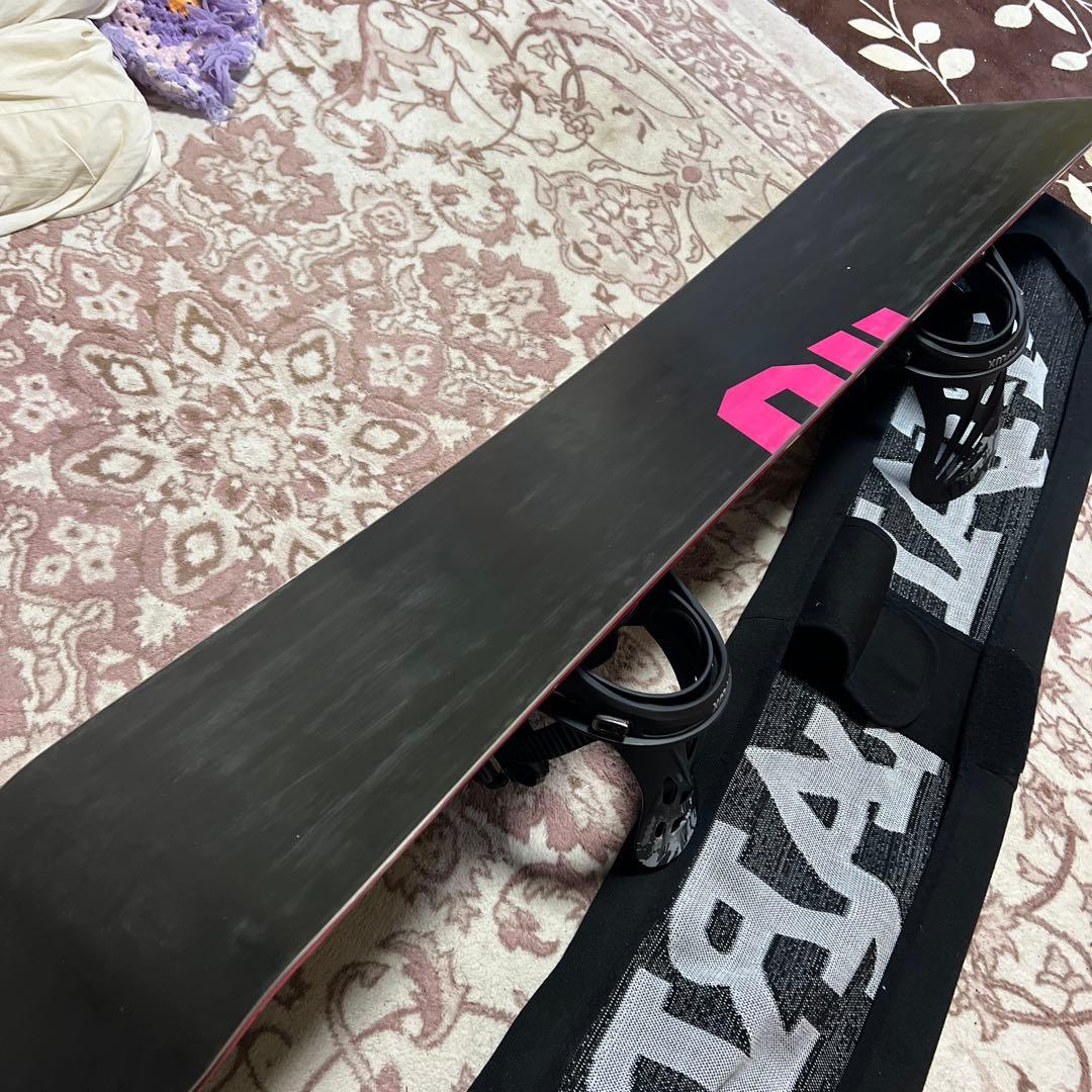 美品 011Artistic FLATKING 150cm スノーボードセット