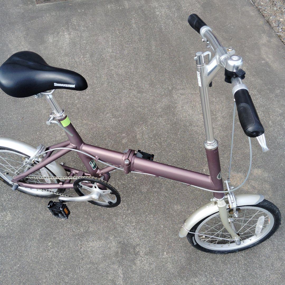 ブリヂストン　スニーカーライト160パープル　折りたたみ自転車