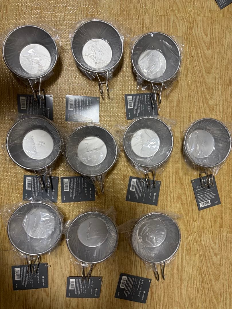 スノーピーク　ステンレス シェラカップ 10個セット