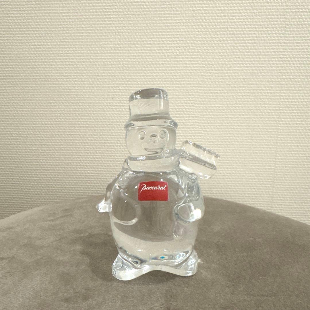 バカラ　雪だるま　モップ　置物
