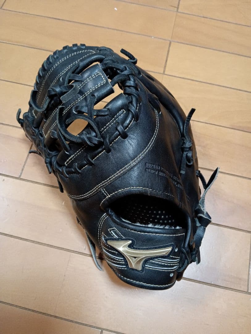 Mizuno 軟式グローブ　ファーストミット　 黒　少年野球　左