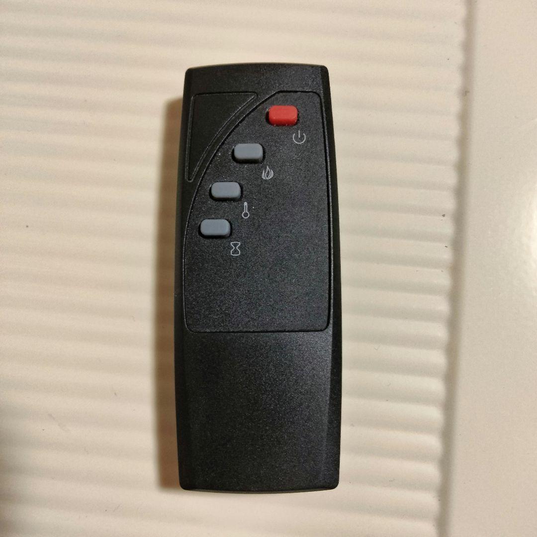 暖炉型ファンヒーターアイボリー QVC美品リモコン、取説付き動作確認済