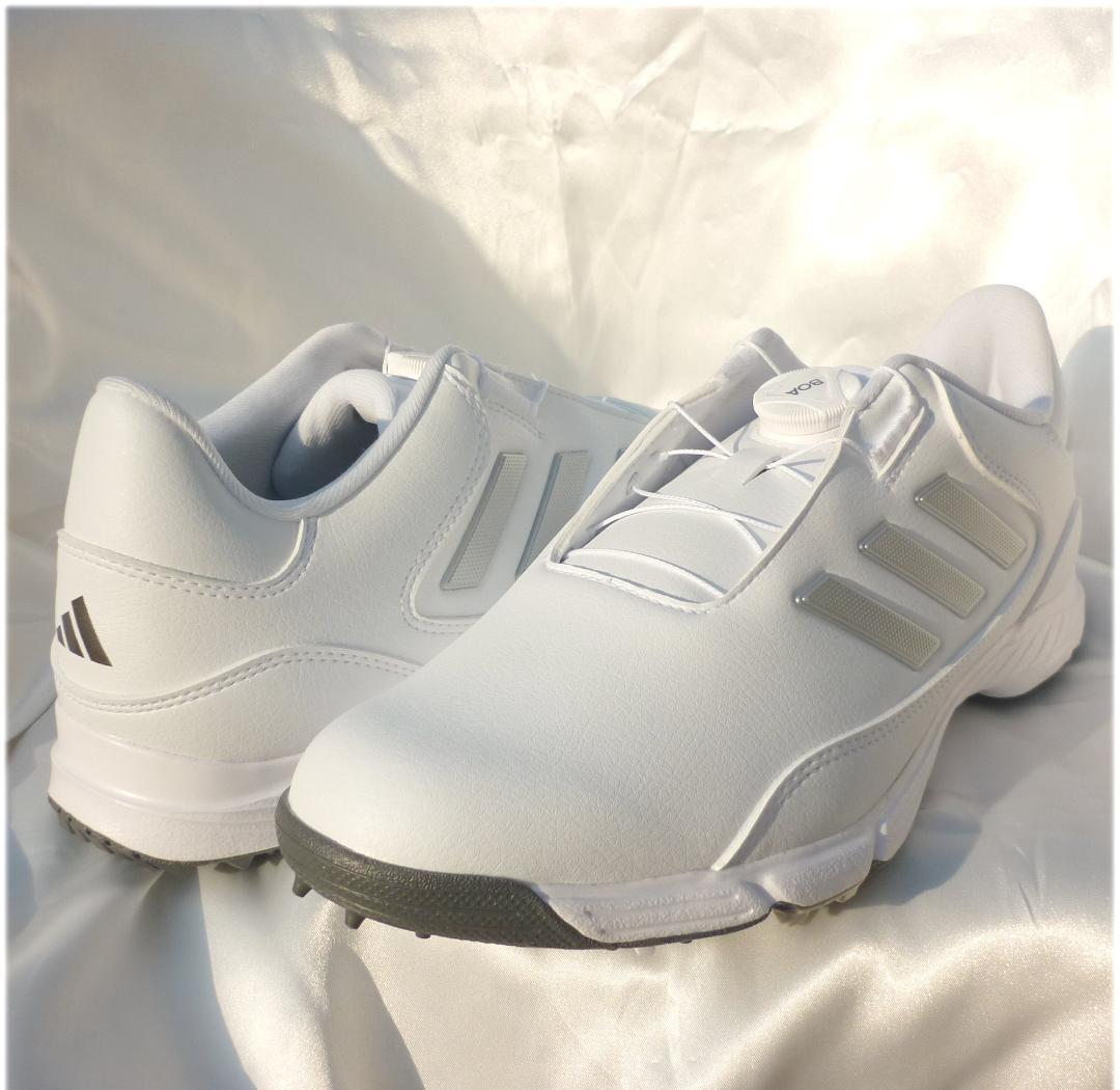 新品27cmアディダスゴルフ 白ゴルフシューズ LITE MAX BOA24