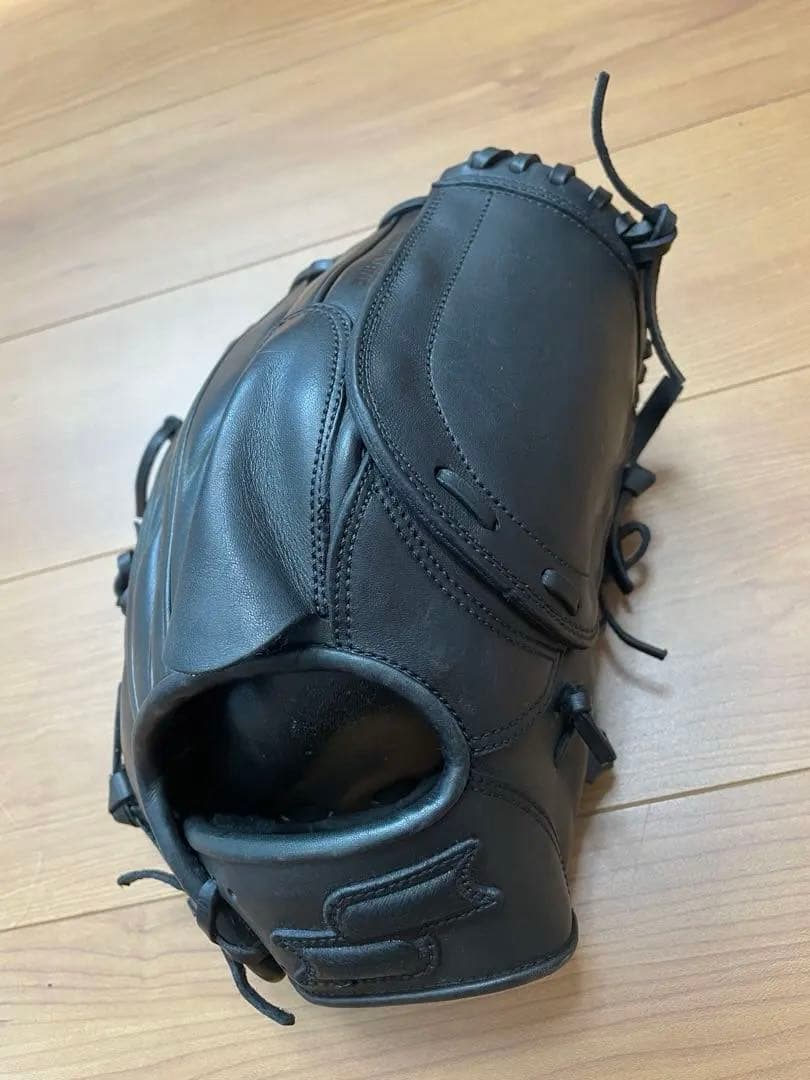 黒 レザー 硬式グローブ 右手用