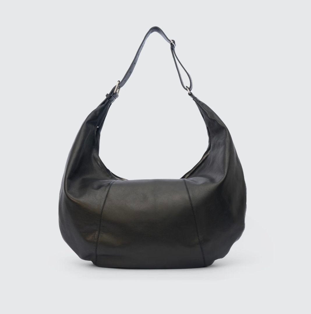 バッグ YOKE Carf Leather Circle Bag BLACK