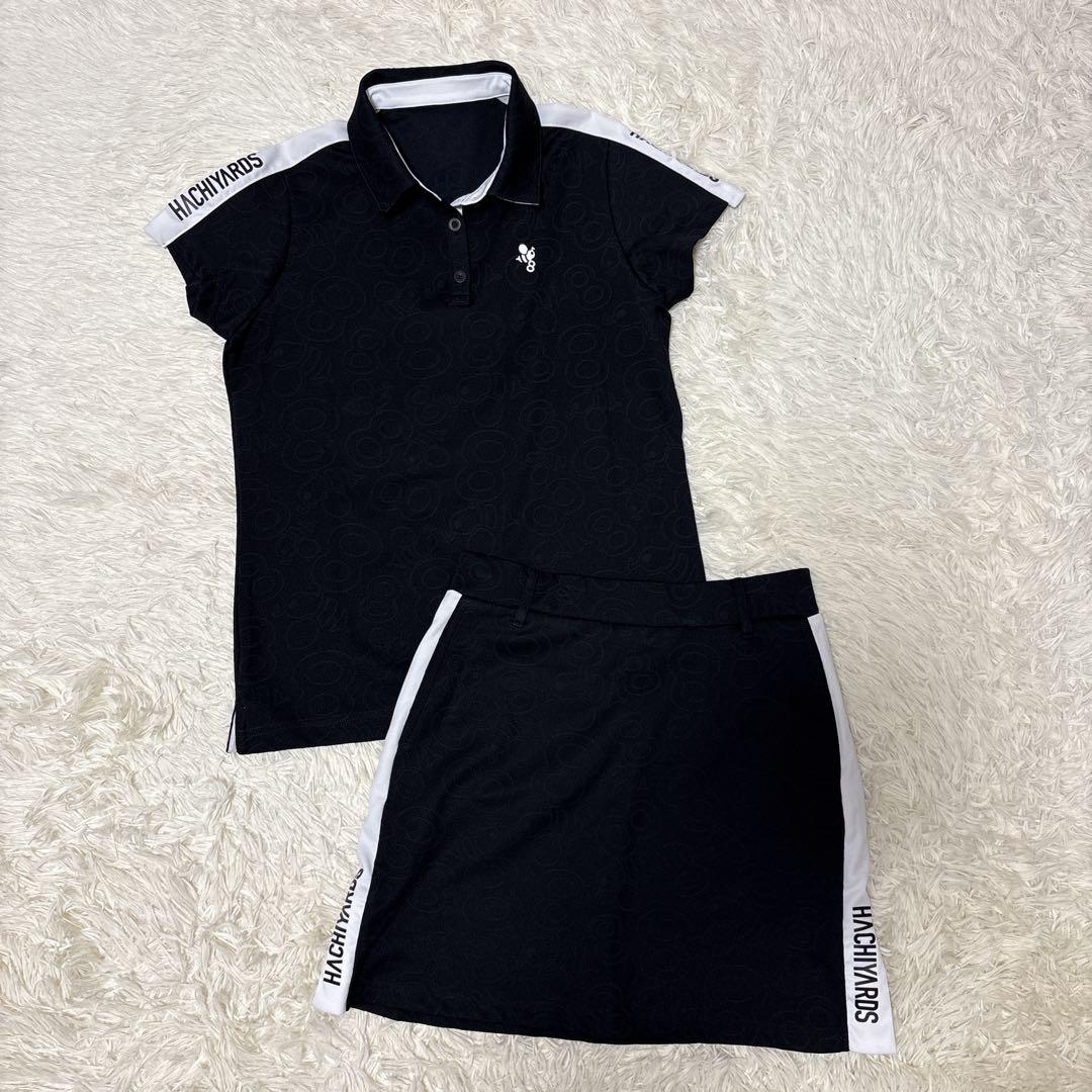 8ヤーズ セットアップ ポロシャツ ミニスカート 黒 Ｓ