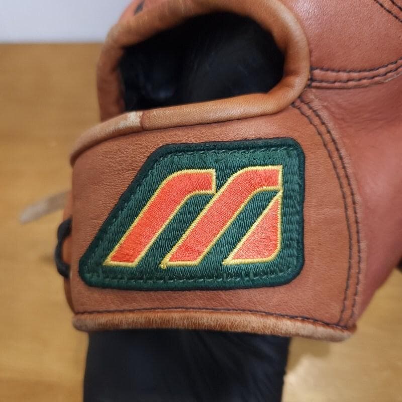 ミズノ 松井秀喜モデル 日本製 限定 赤ビュー 良品 外野用 軟式グローブ