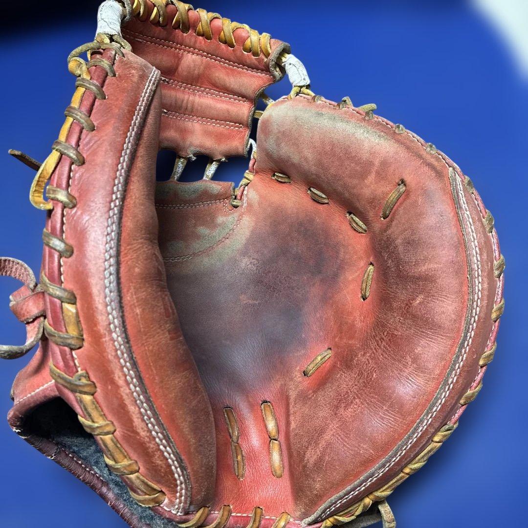 ZETT 硬式野球グローブ 赤キャッチャーミット超即戦力！！