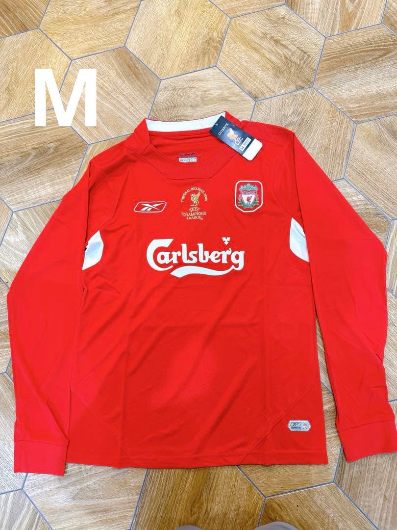 【希少・入手困難】リヴァプールFC 長袖ユニフォーム 赤 M新品未使用 タグ付き