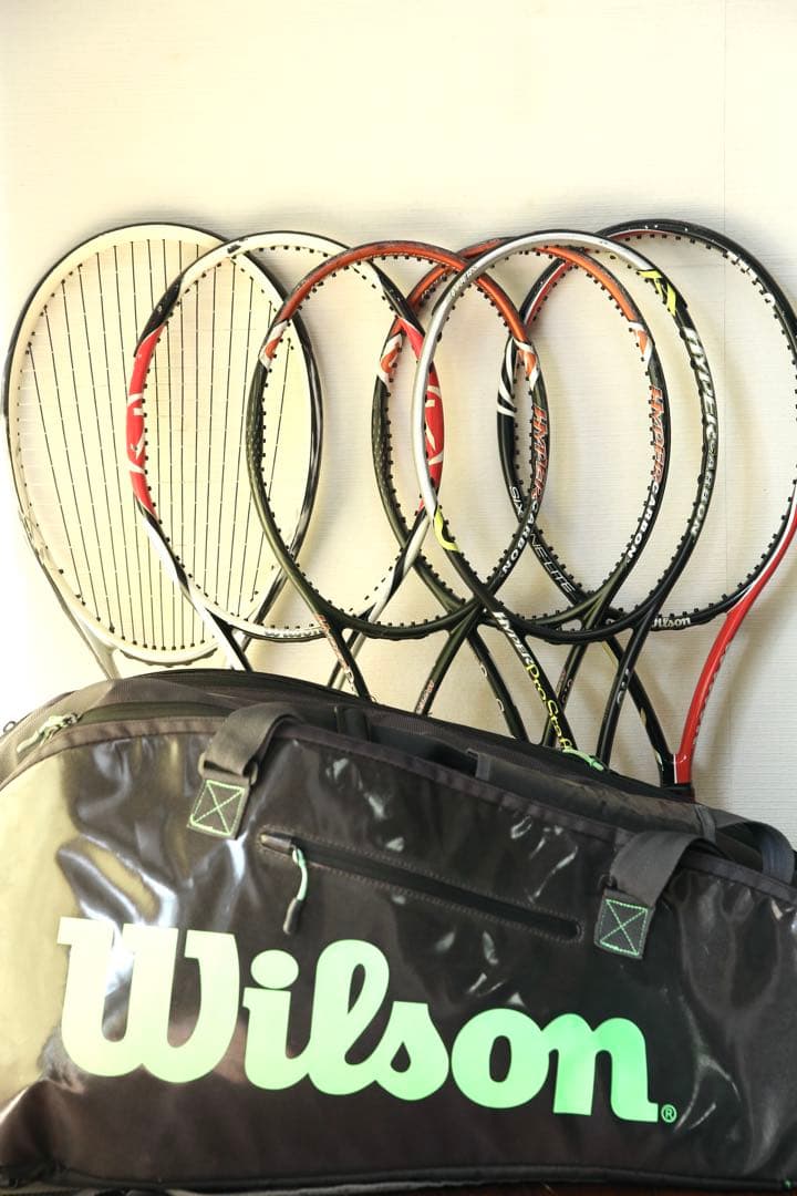 Wilson テニスラケット 6本セット&バッグ