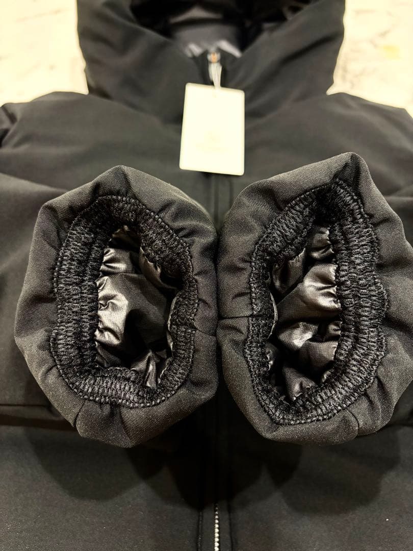 【新品タグ付き★】BY 小松マテーレ シャンブレー ダウン ブラックＬ