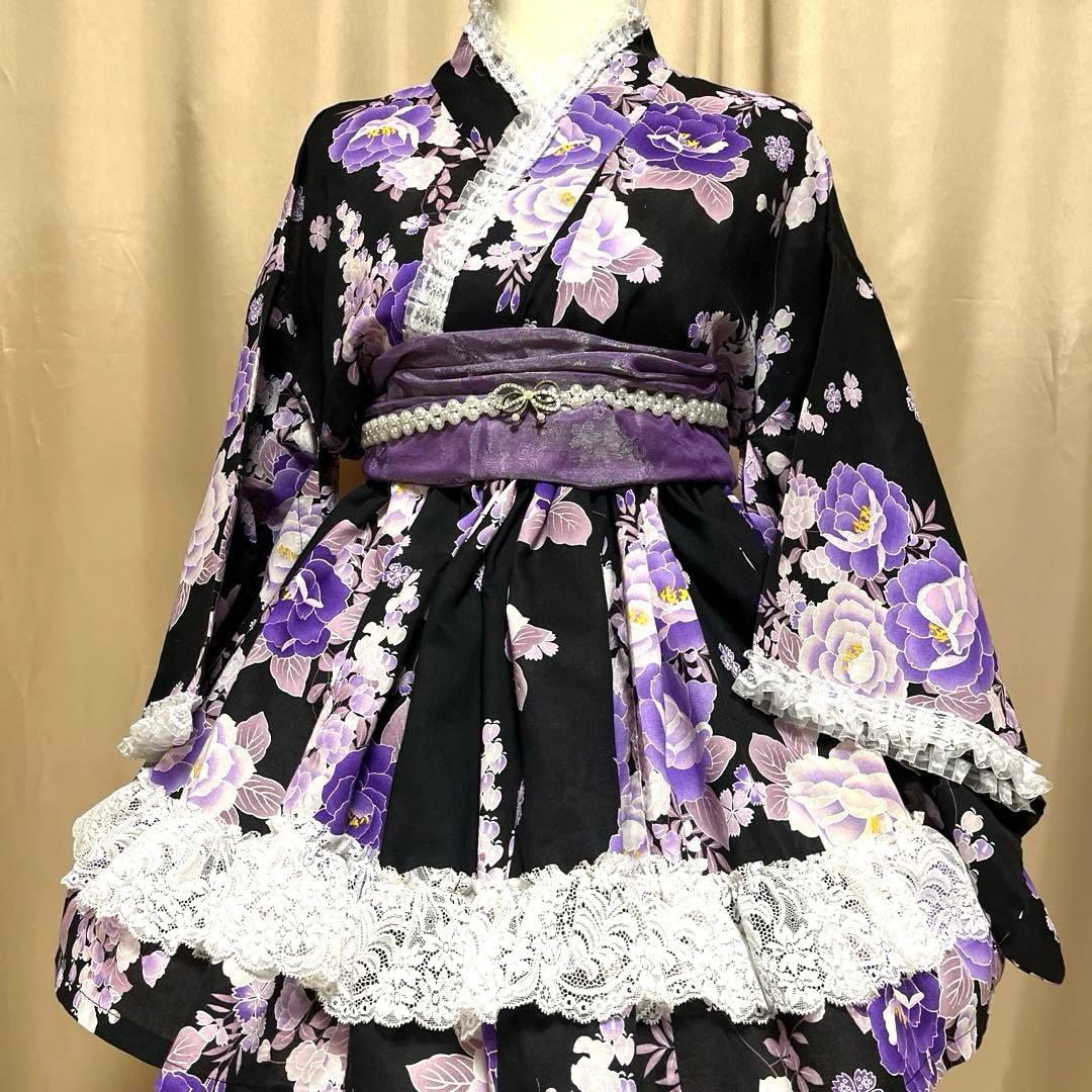 AD⑤浴衣　地雷系　量産型　ドレス　姫ギャル