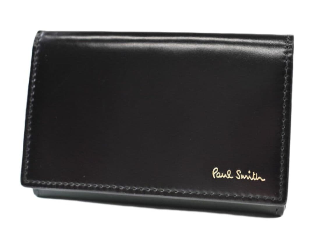 ポールスミス　名刺入れ（コードバン素材）