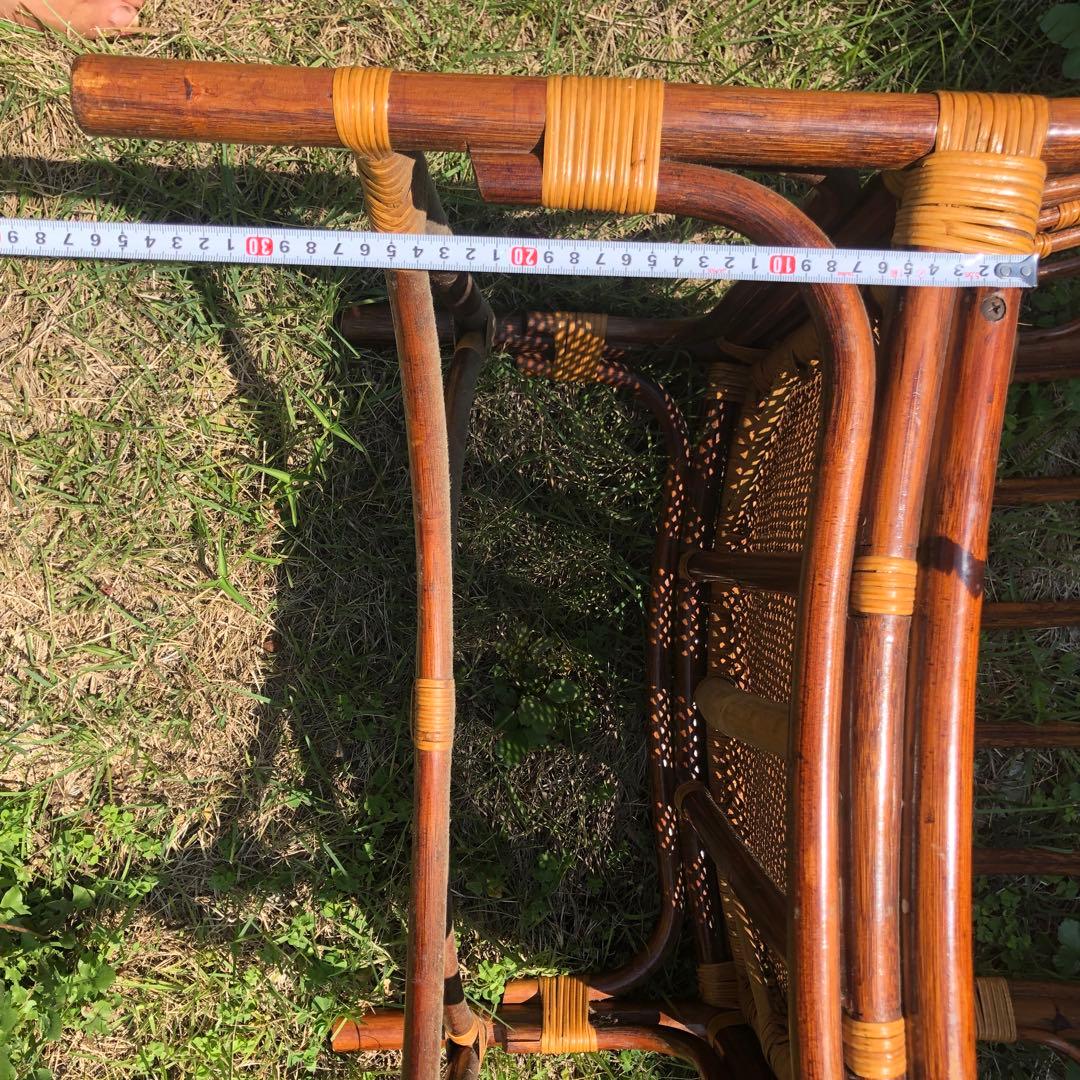 こ*ぶ様 【古家具】maruni Hiroshima 藤椅子　送料込み匿名配送