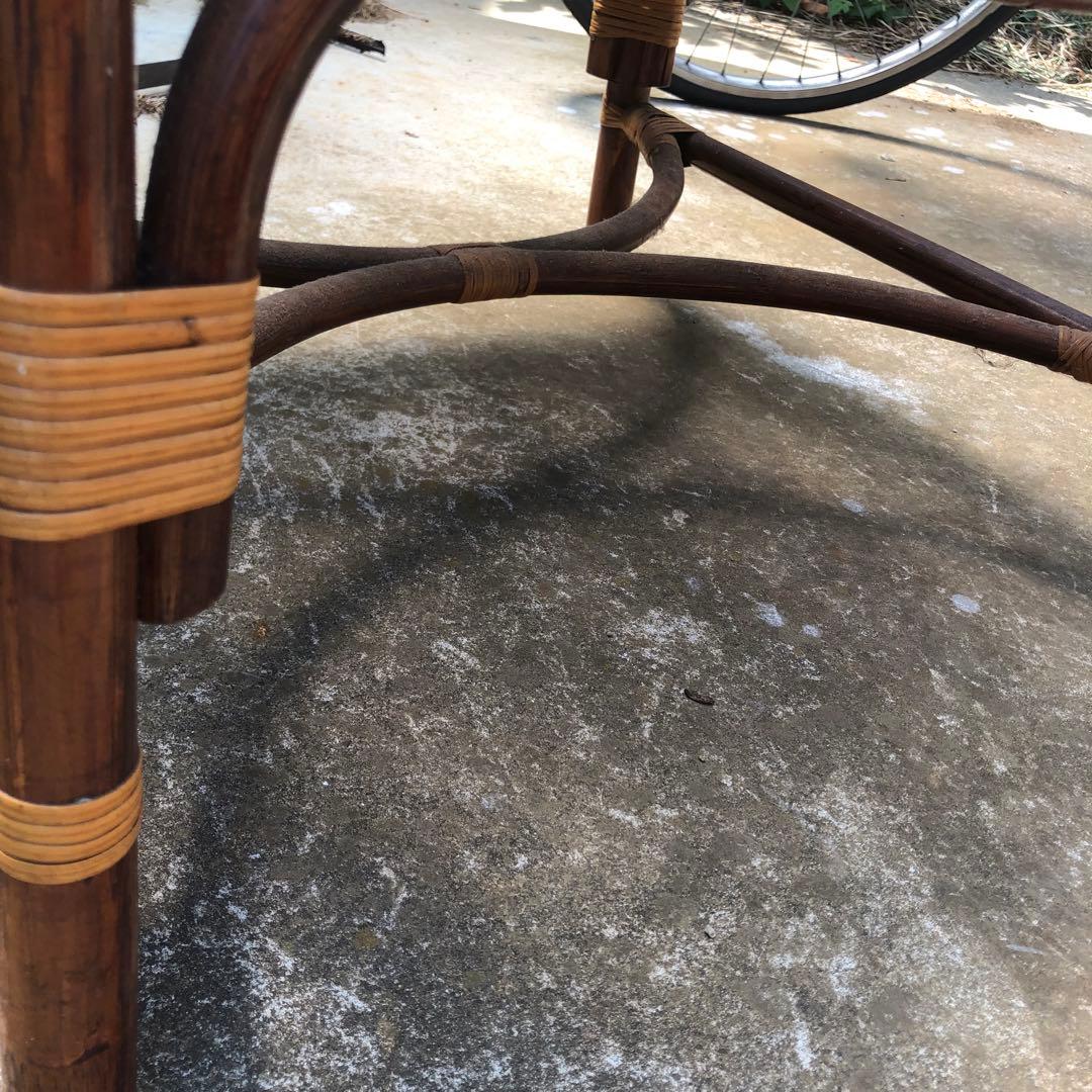 こ*ぶ様 【古家具】maruni Hiroshima 藤椅子　送料込み匿名配送