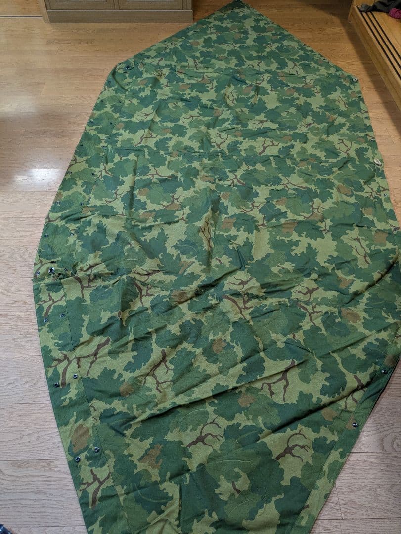 US パップテント　ミッチェルパターン　レプリカ　2枚　美品　軍幕