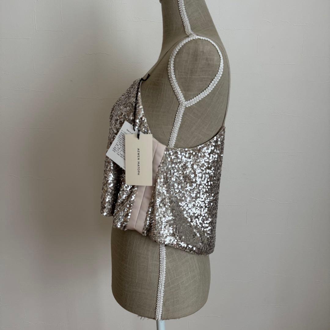 新品未使用　AEWEN MATOPH スパンコール　キャミソール　ビスチェ