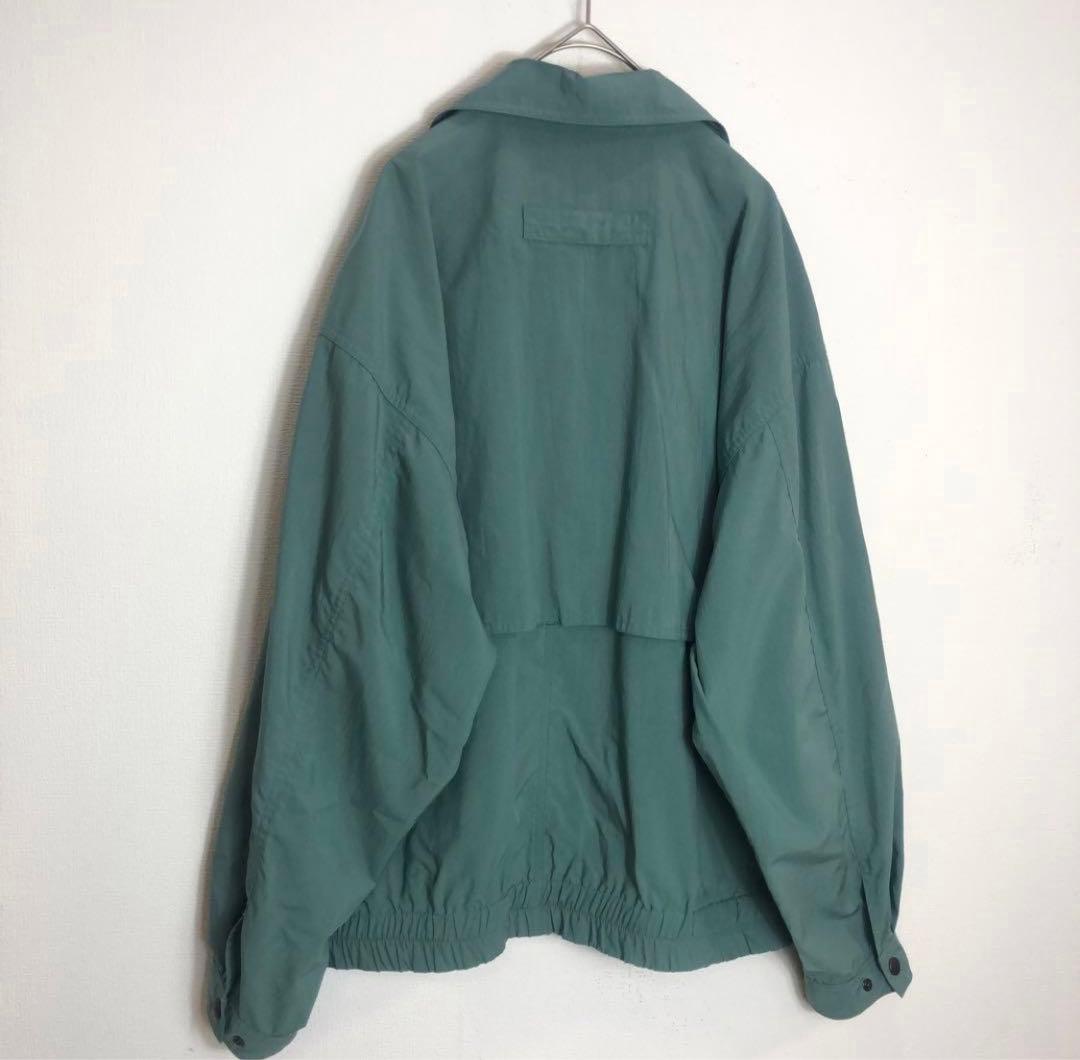 St.Andrews LINKS ゴルフブルゾン　刺繍ロゴ　レトロ　グリーン