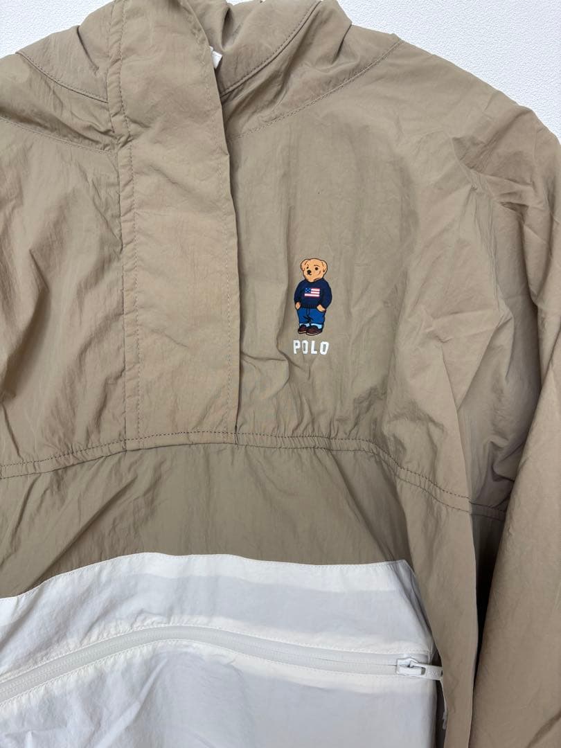 【新品タグ付き】POLO ベア刺繍 レインポンチョ ベージュ
