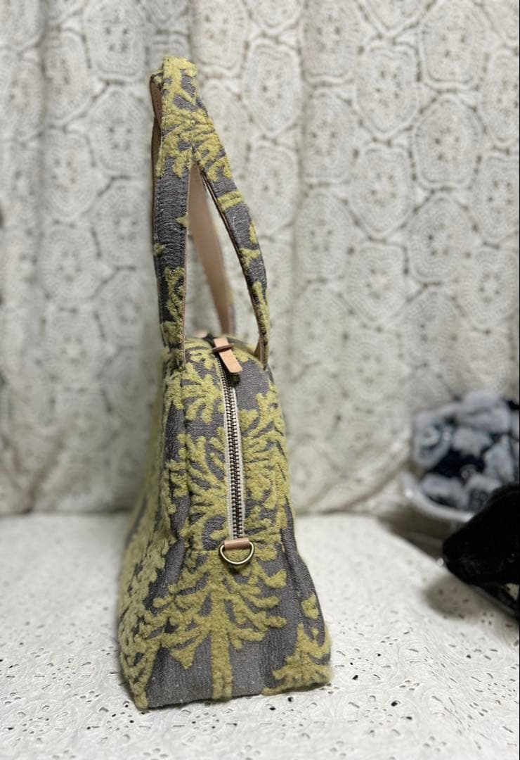 しし 51102B ミナペルホネンハンドメイドラウンド型バッグ